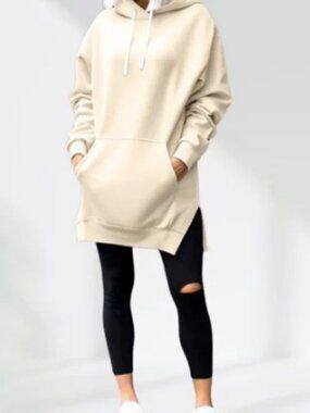The Warmy Oversized Comfy Hoodie Sweathsirt Light Pretty Yellow size Medium NEW
